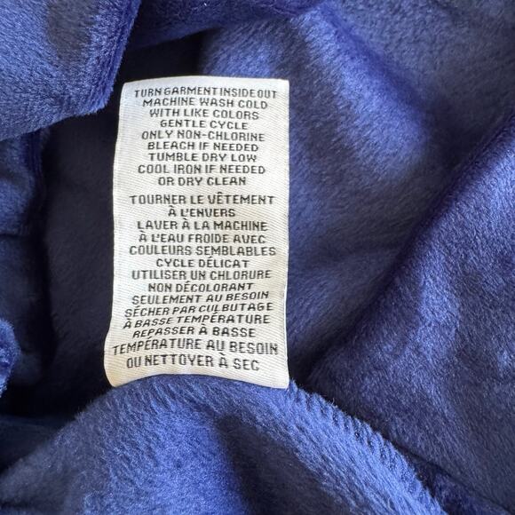 Magaschoni Velour Cowl Neck Sapphire Blue Sweater Sporty Granny Cozy NWT Size SM - Picture 8 of 11